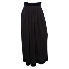 Chanel 2007 Black Pleated Skirt