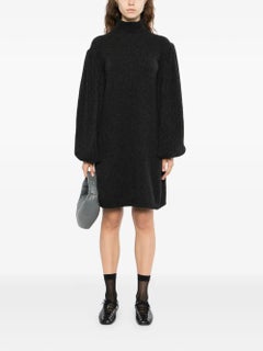 Chanel 2007 Charcoal Knitted Cashmere Dress