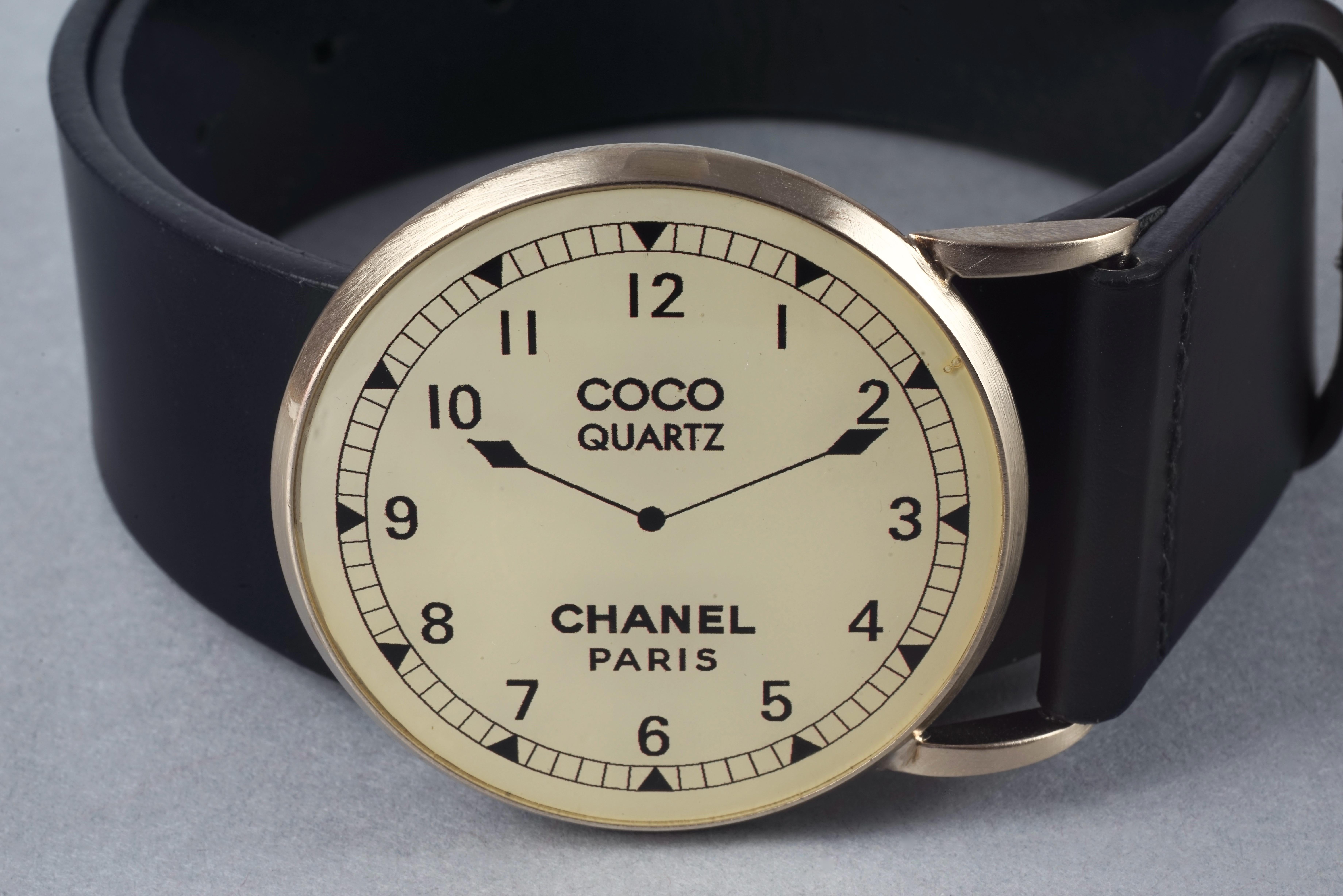 CHANEL 2007 Cruise Collection Face Watch Belt In Good Condition For Sale In Kingersheim, Alsace