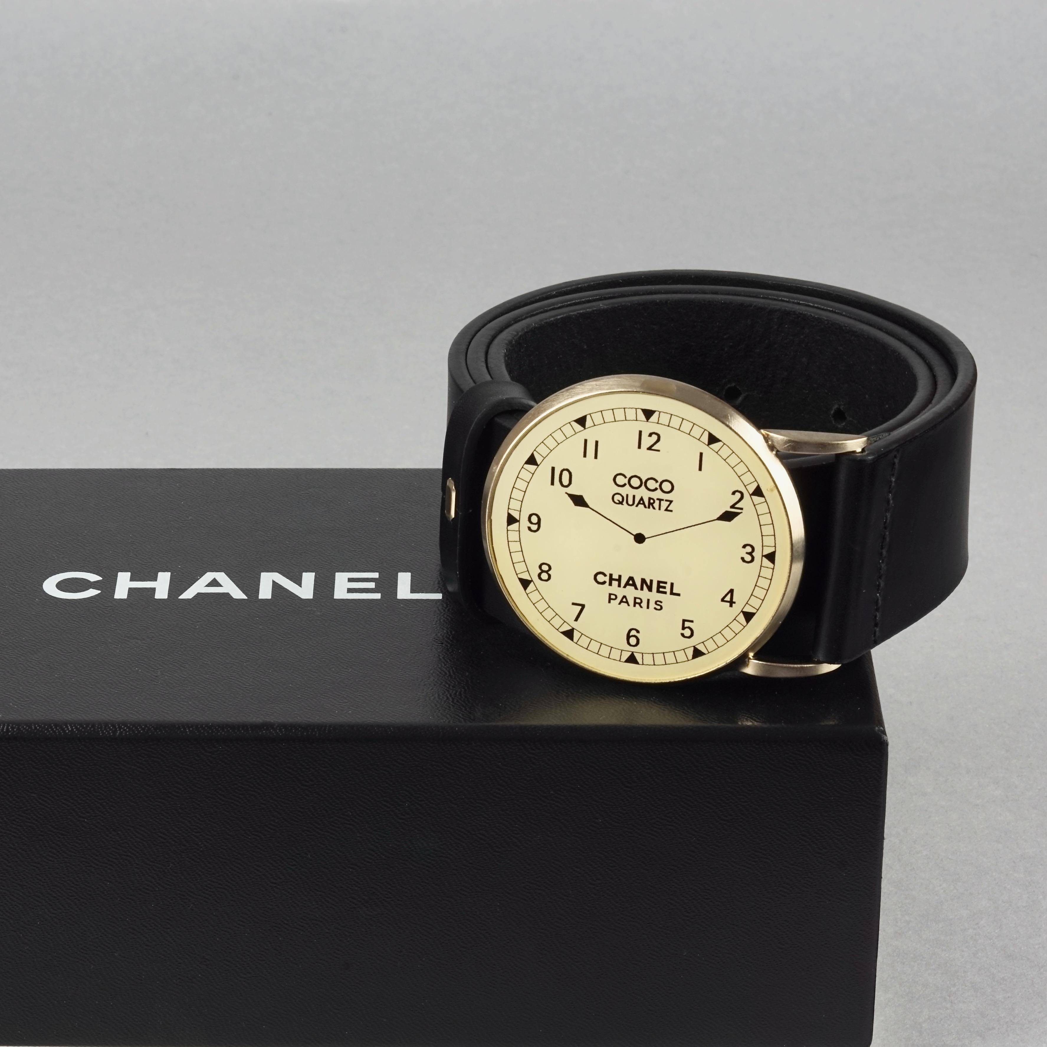 Women's or Men's CHANEL 2007 Cruise Collection Face Watch Belt For Sale