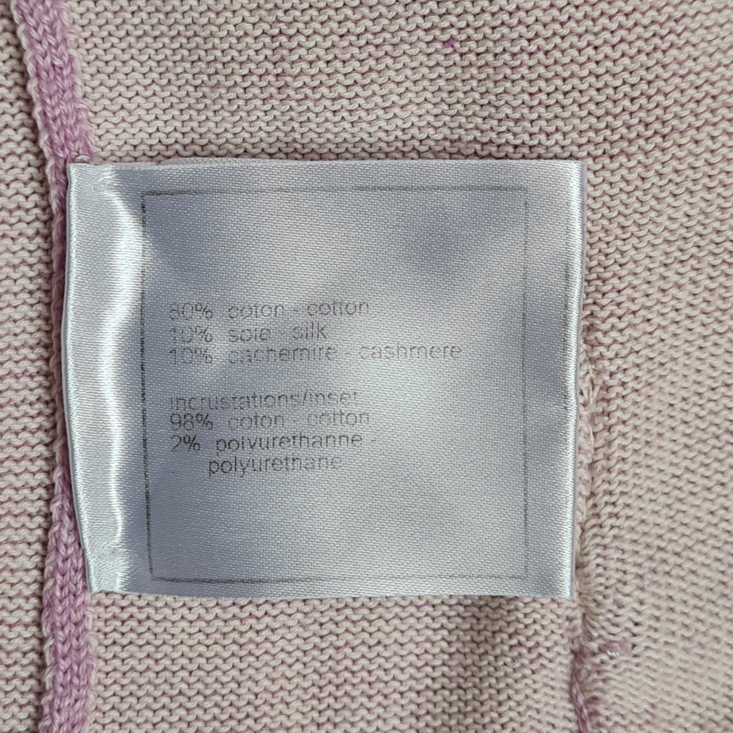 Chanel 2007 Denim Cashmere Cardigan Jacket For Sale 2
