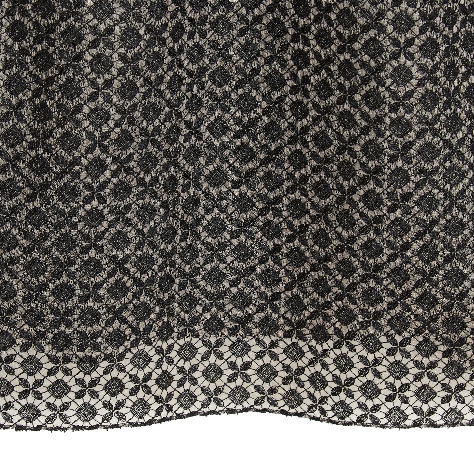 Chanel 2007 Top dentelle FR38 Black Nude Lace Top Tank UK10 US8 For Sale 1