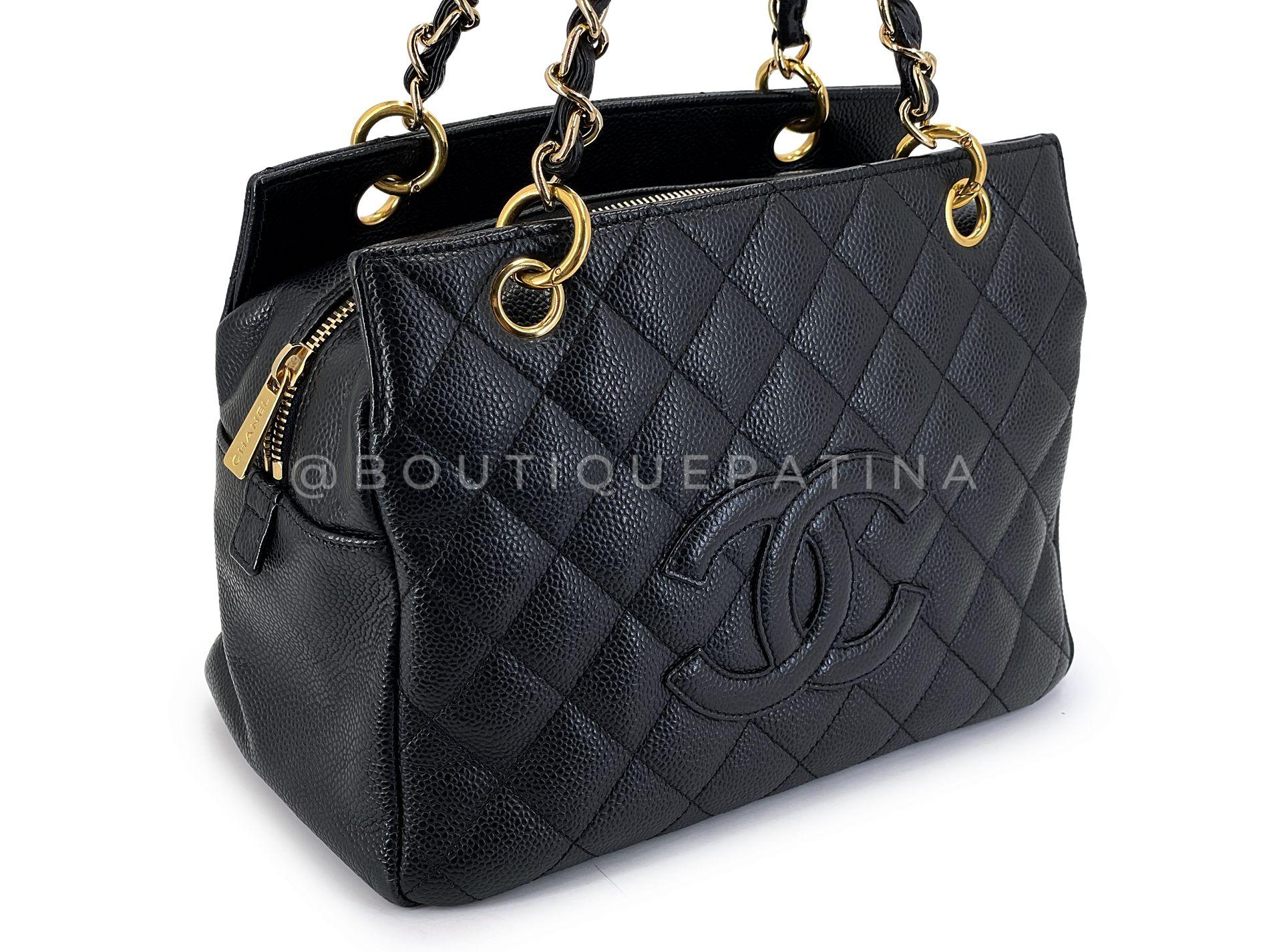 Noir Chanel 2007 Vintage PTT Petite Timeless Tote Bag 24k GHW 68879 en vente
