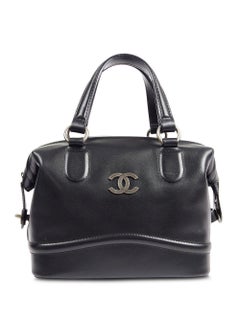 Chanel 2007 Vintage Calfskin Satchel Bowler Medium Tote Bag