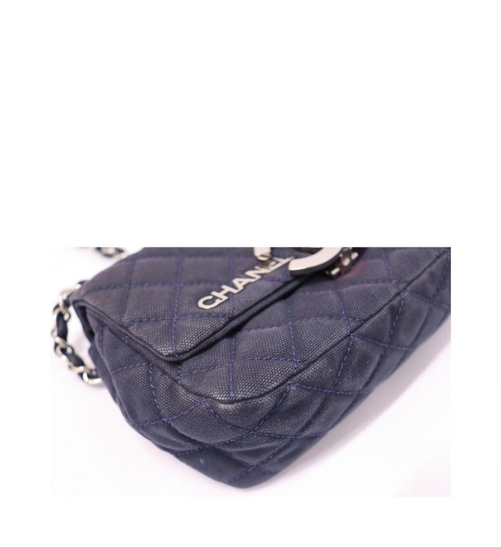 Chanel 2008/2009 Cruise Line Denim Mini Flap Bag For Sale 8