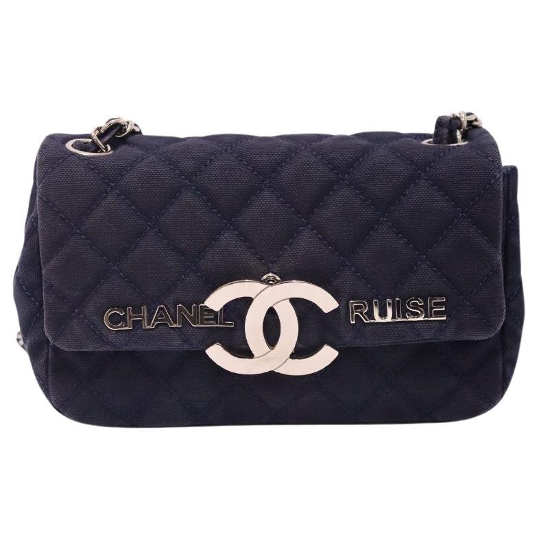 Chanel 2008/2009 Cruise Line Denim Mini Flap Bag For Sale