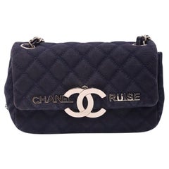 Used Chanel 2008/2009 Cruise Line Denim Mini Flap Bag