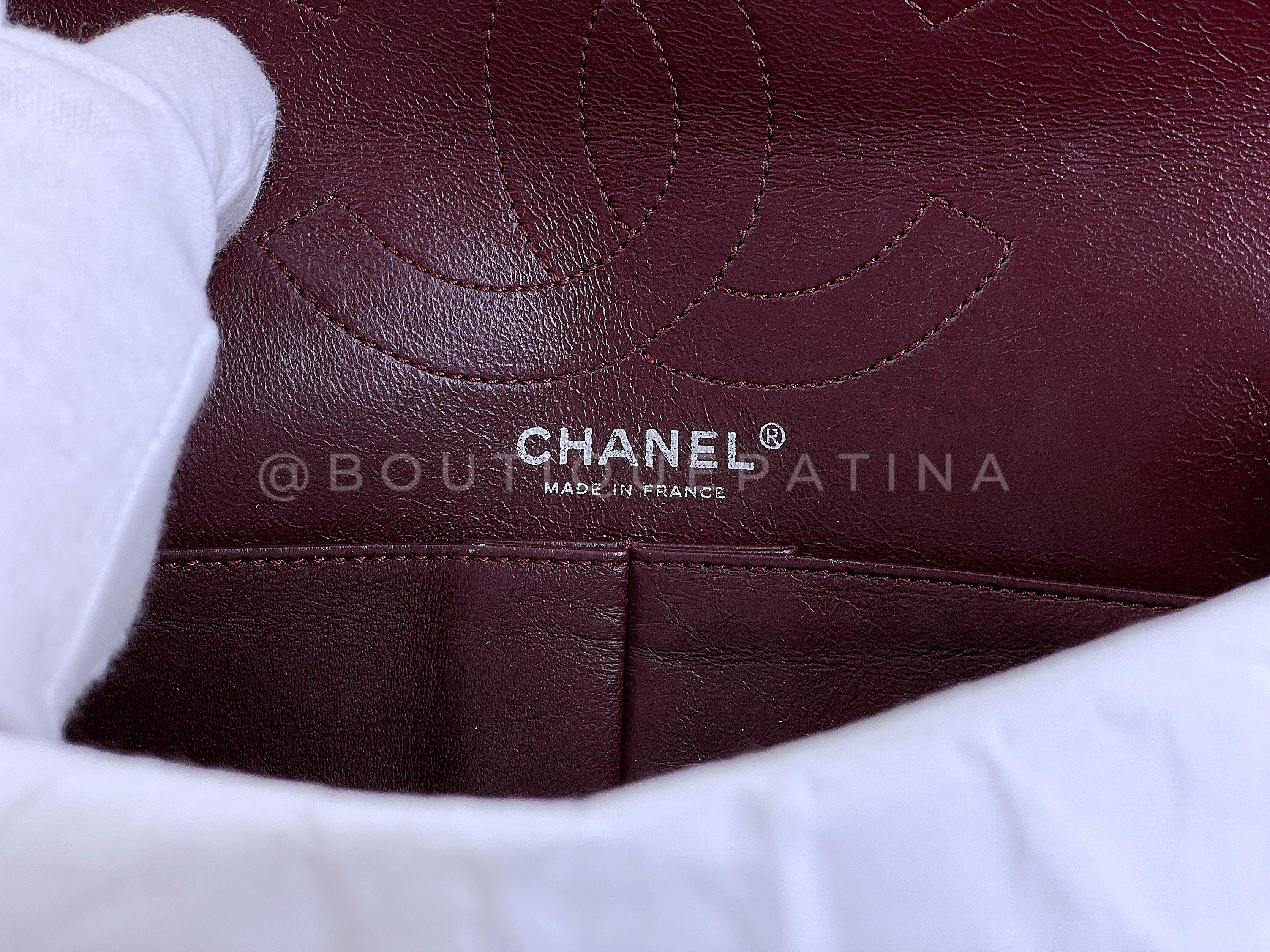Chanel 2008 Black Reissue 2.55 Classic Double Flap Bag 226 Medium 67022 7