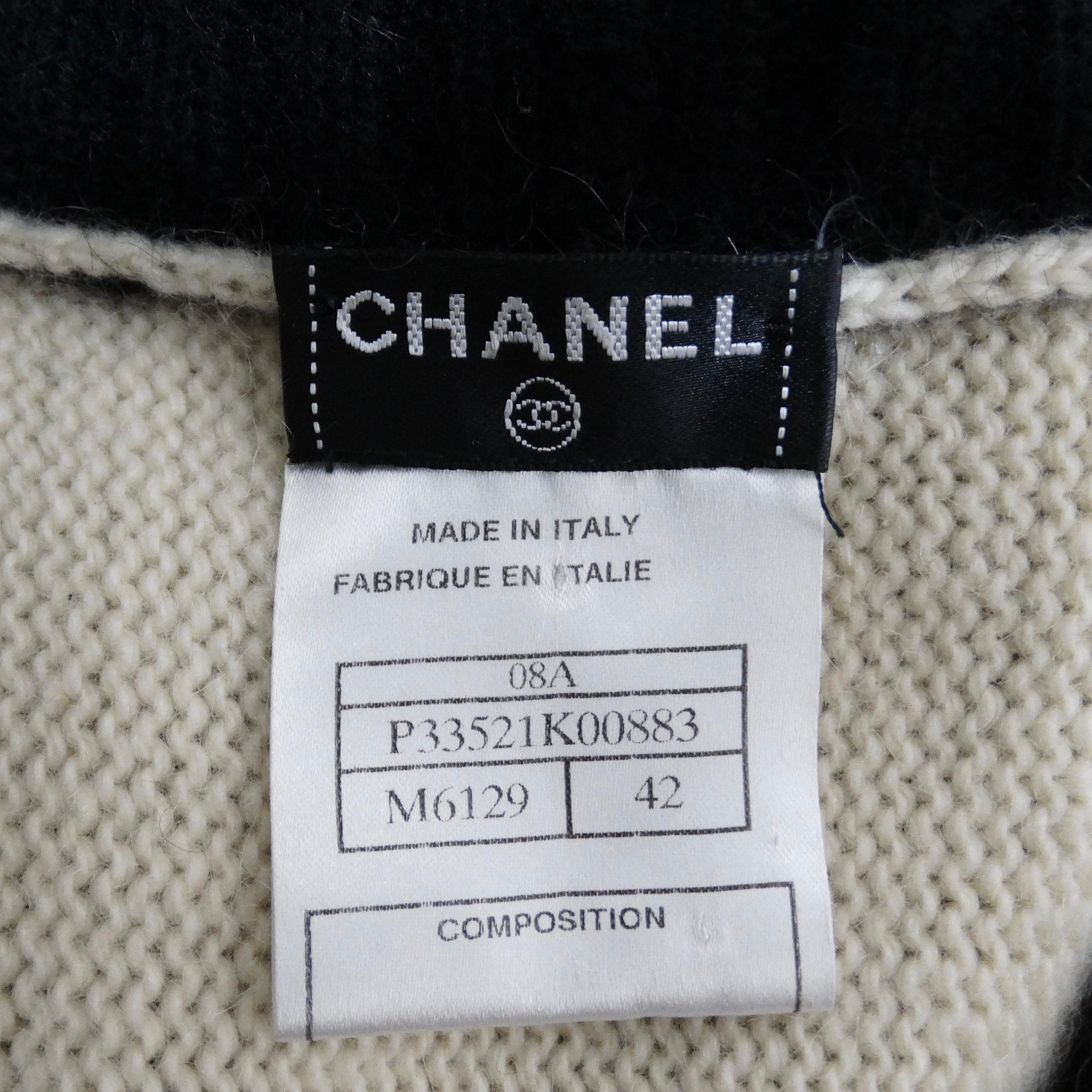 Chanel 2008 Chevron Knit Mini Dress For Sale 4