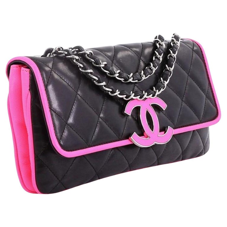 Chanel Camera Quilted Neon Hot Cc Charm Chain Tote 231187 Pink Canvas  Shoulder Bag, Chanel