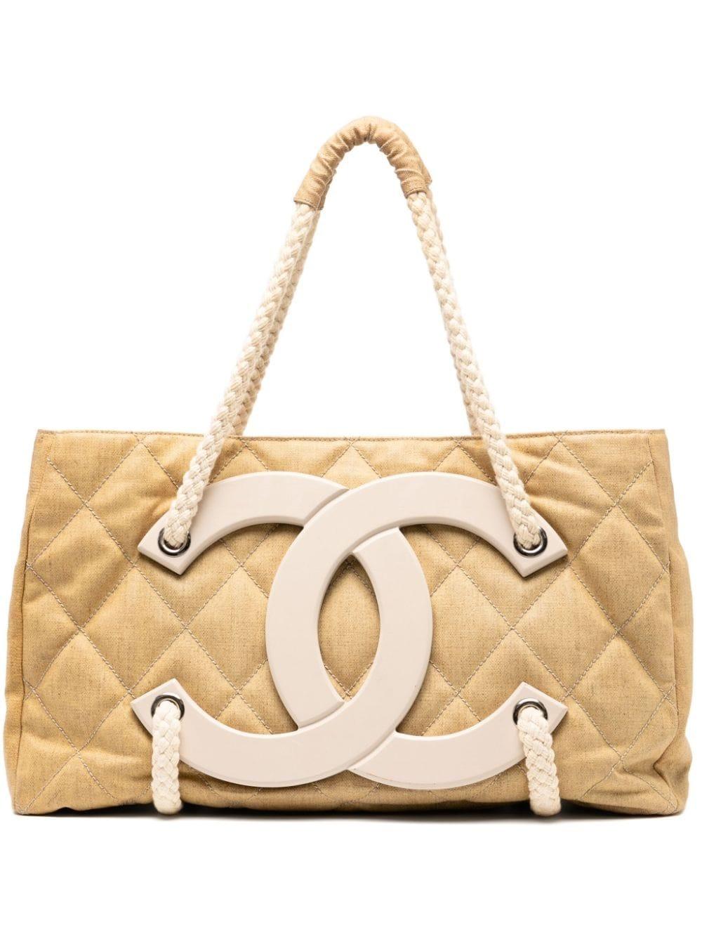 chanel tasche beige shopper