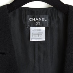 Chanel 2008 Gilet Veste Noir FR42 Black Boucle double breasted Vest UK14 U12