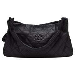 Chanel 2008 Medium Classic Shopper Zippered Expandable Gummi CC Tragetasche