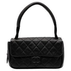 Chanel 2008 Medium Classic Yacht Zippered Expandable Rubber Flap Bag