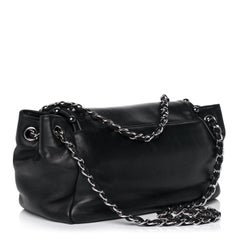 Chanel 2008 Pearl CC Flap Classic Soft Lambskin Shoulder Crossbody Bag