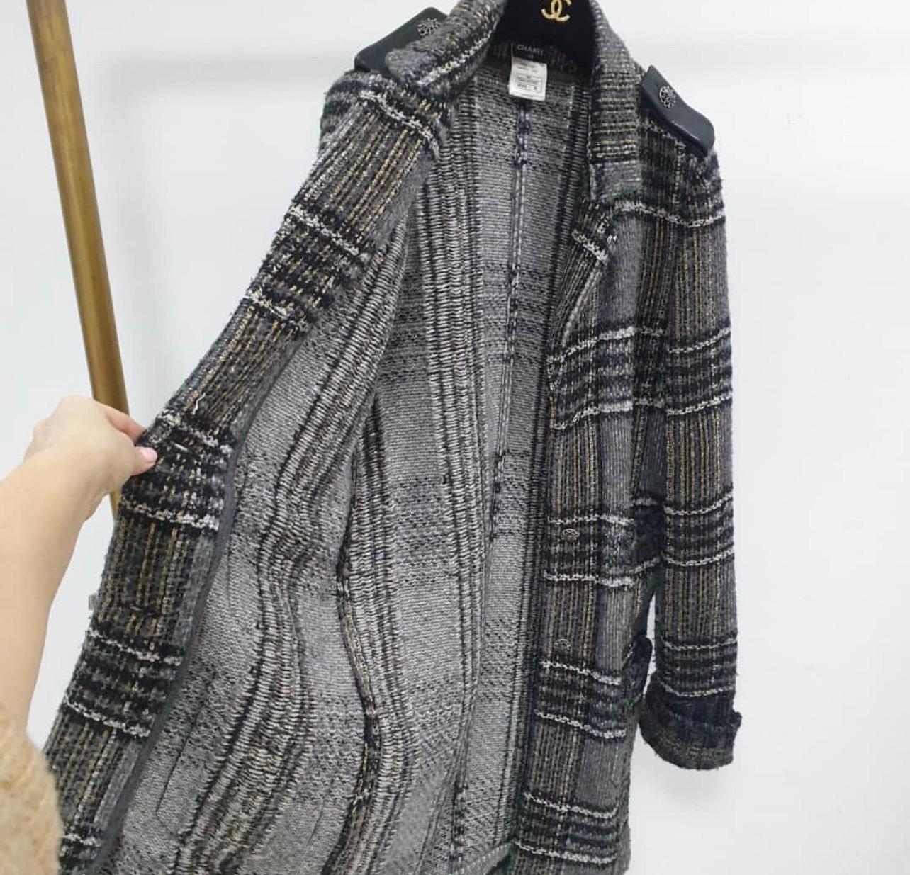 Chanel 2008 Plaid Coat 3