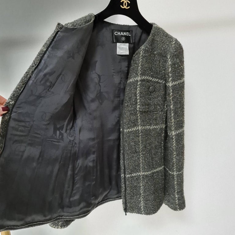 Chanel 2008 Plaid Jacket For Sale at 1stDibs