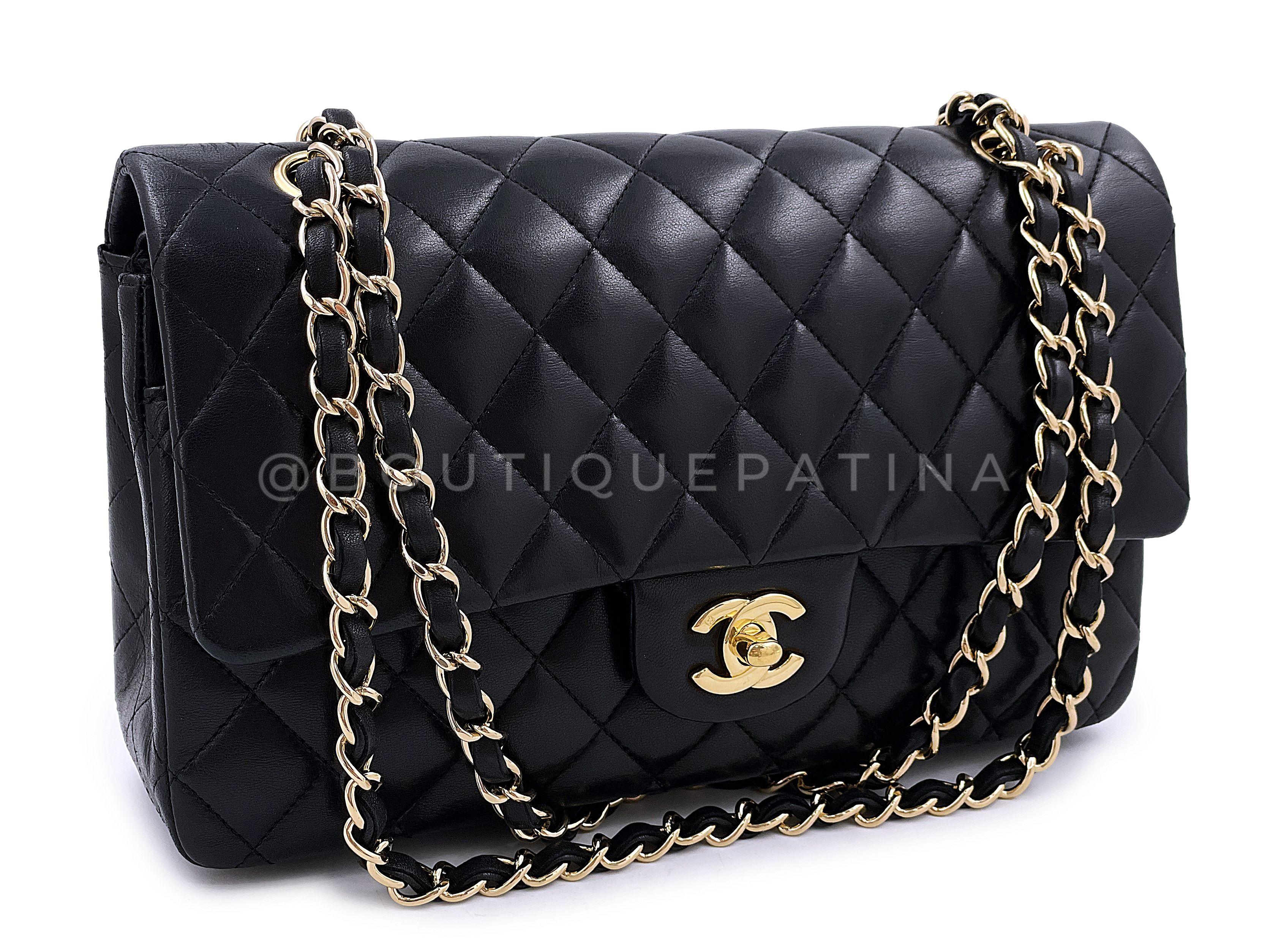 Store item: 67582
Rare and puffy vintage nearly-20 year old medium classic with the original 24k gold plated hardware, yet with puffy quilts, the best of both worlds. 

The iconic holy grail bag is the Chanel Classic Flap. Coveted for its simplicity
