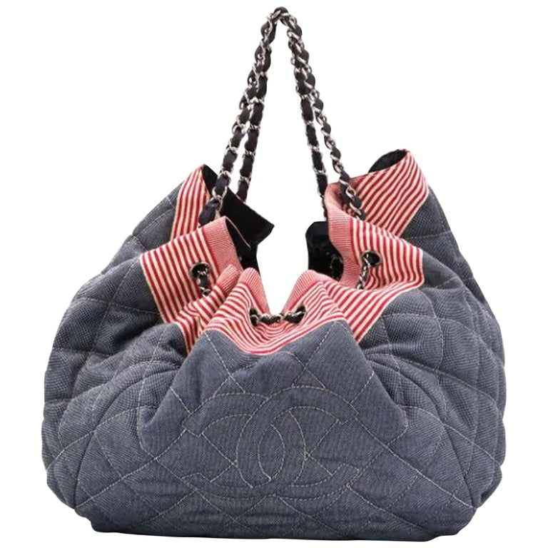 Chanel Denim Bag - 75 For Sale on 1stDibs