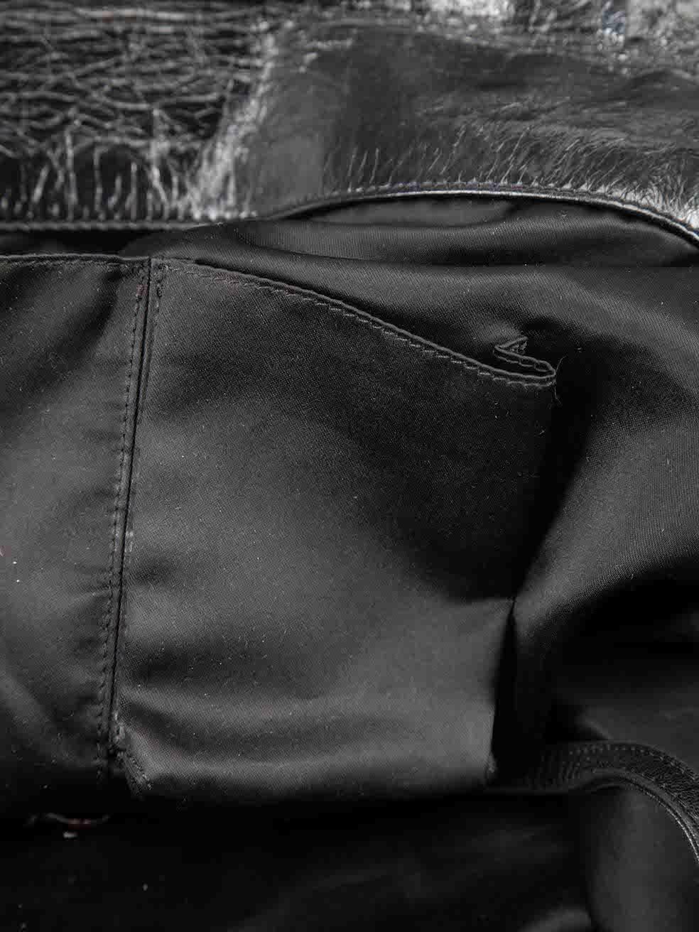 Chanel 2009-2010 Black East West Twisted Glazed Shoulder Bag For Sale 6