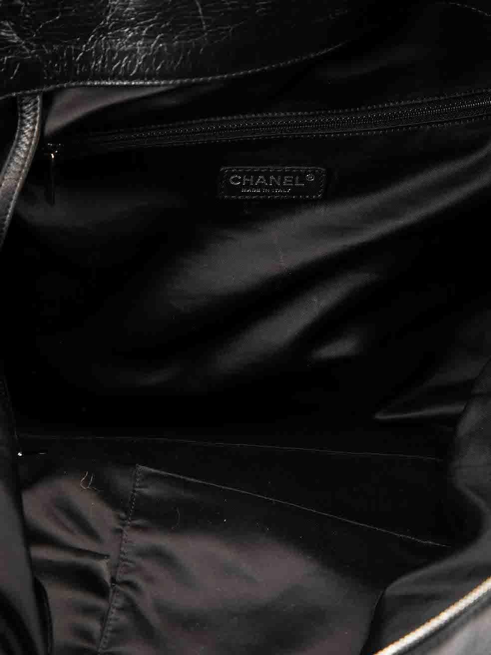 Chanel 2009-2010 Black East West Twisted Glazed Shoulder Bag For Sale 1
