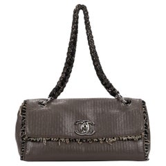 Chanel 2009 Borsa a tracolla morbida in tweed marrone