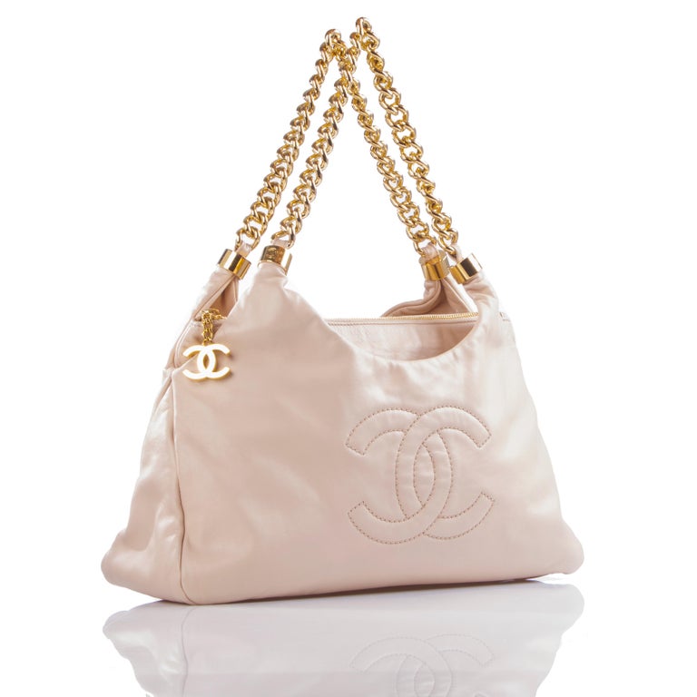 Chanel Beige Soft Chunky Chain Rodeo Drive Hobo Tote Bag – Boutique Patina