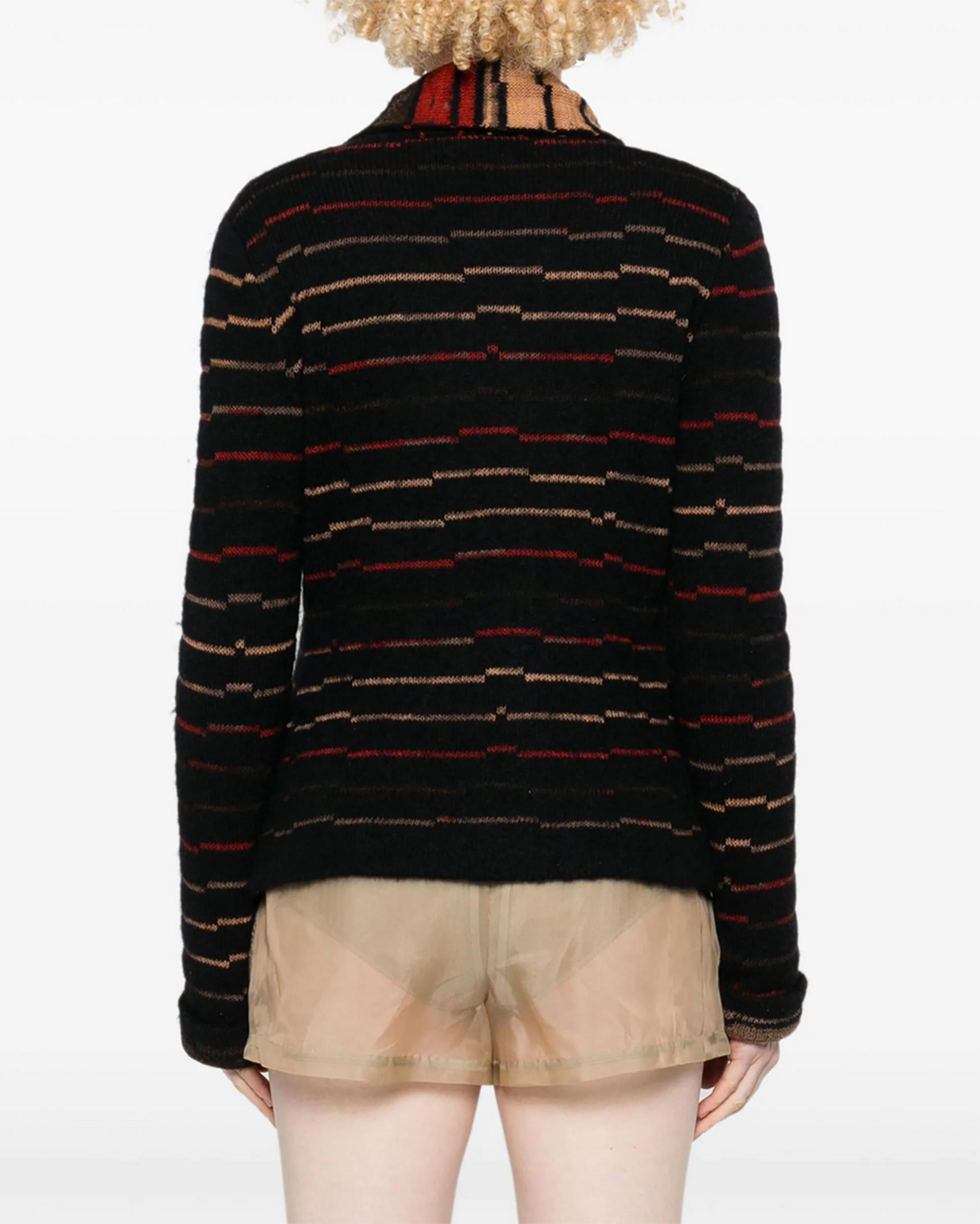 Women's Chanel 2009 Paris-Moscow Striped Cardigan