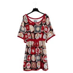 Chanel 2009 Robe FR46 Cotton Velvet Tunique Dress UK18 US16