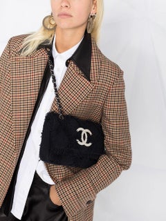 Chanel 2009 Small Sized Beige Tweed Fringe Organic Crochet Nature Flap Bag