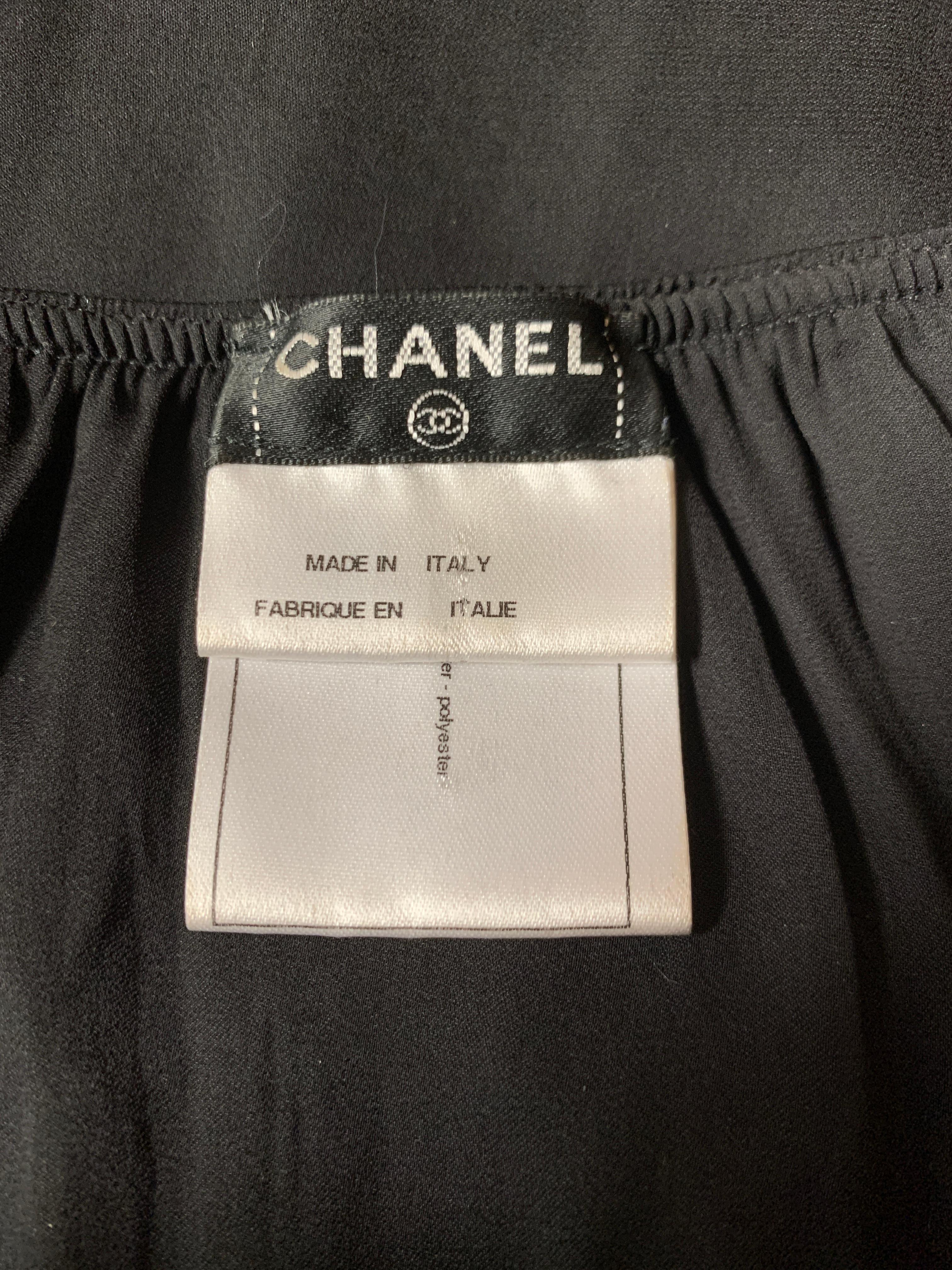 Women's Chanel 2009 Swim Cover Up Black Petal Textured Spaghetti Strap Mini Dress For Sale