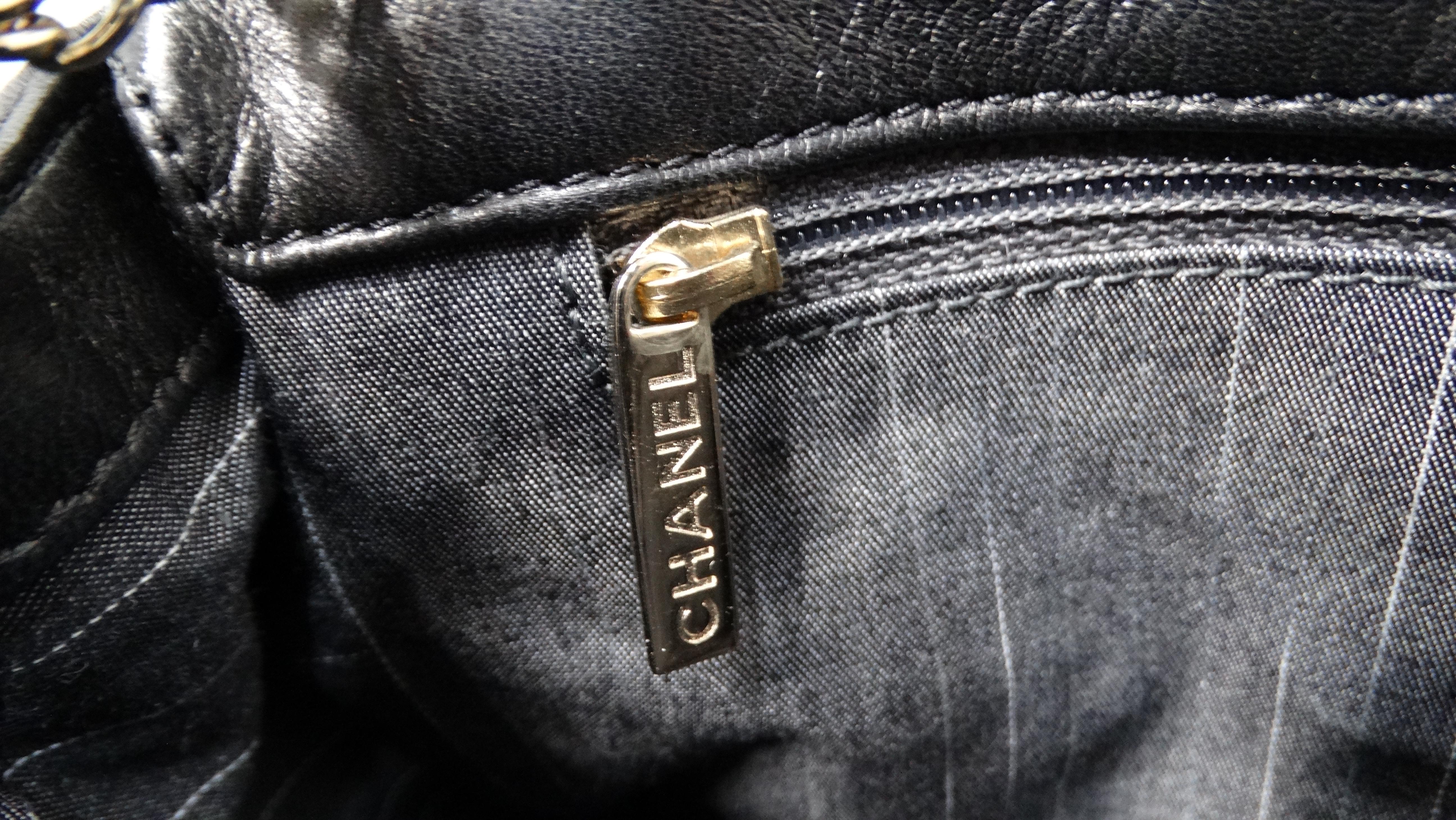 Chanel 2009 - Westminster - Sac à rabat en cuir d'agneau matelassé noir en vente 6