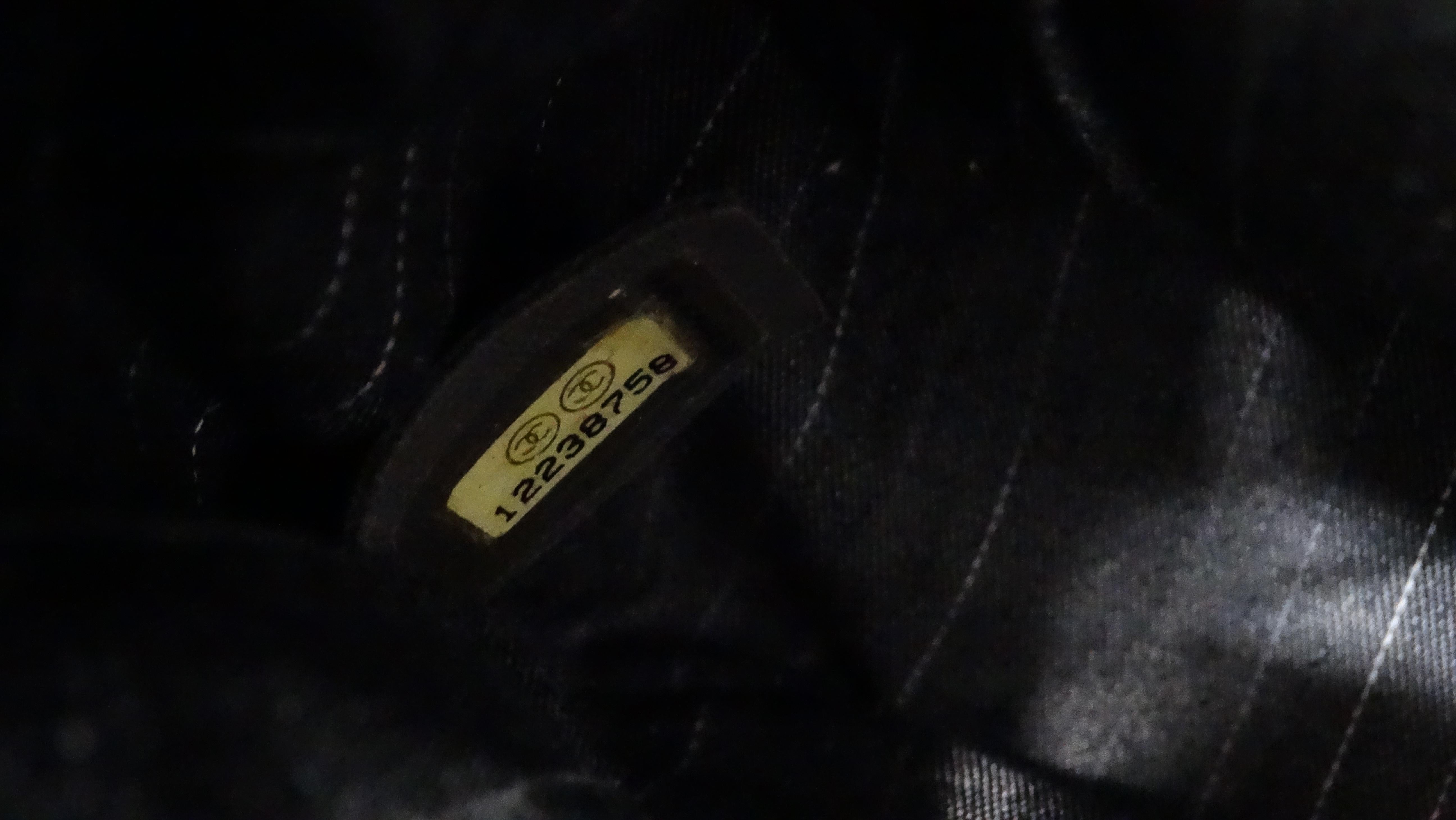 Chanel 2009 - Westminster - Sac à rabat en cuir d'agneau matelassé noir en vente 7