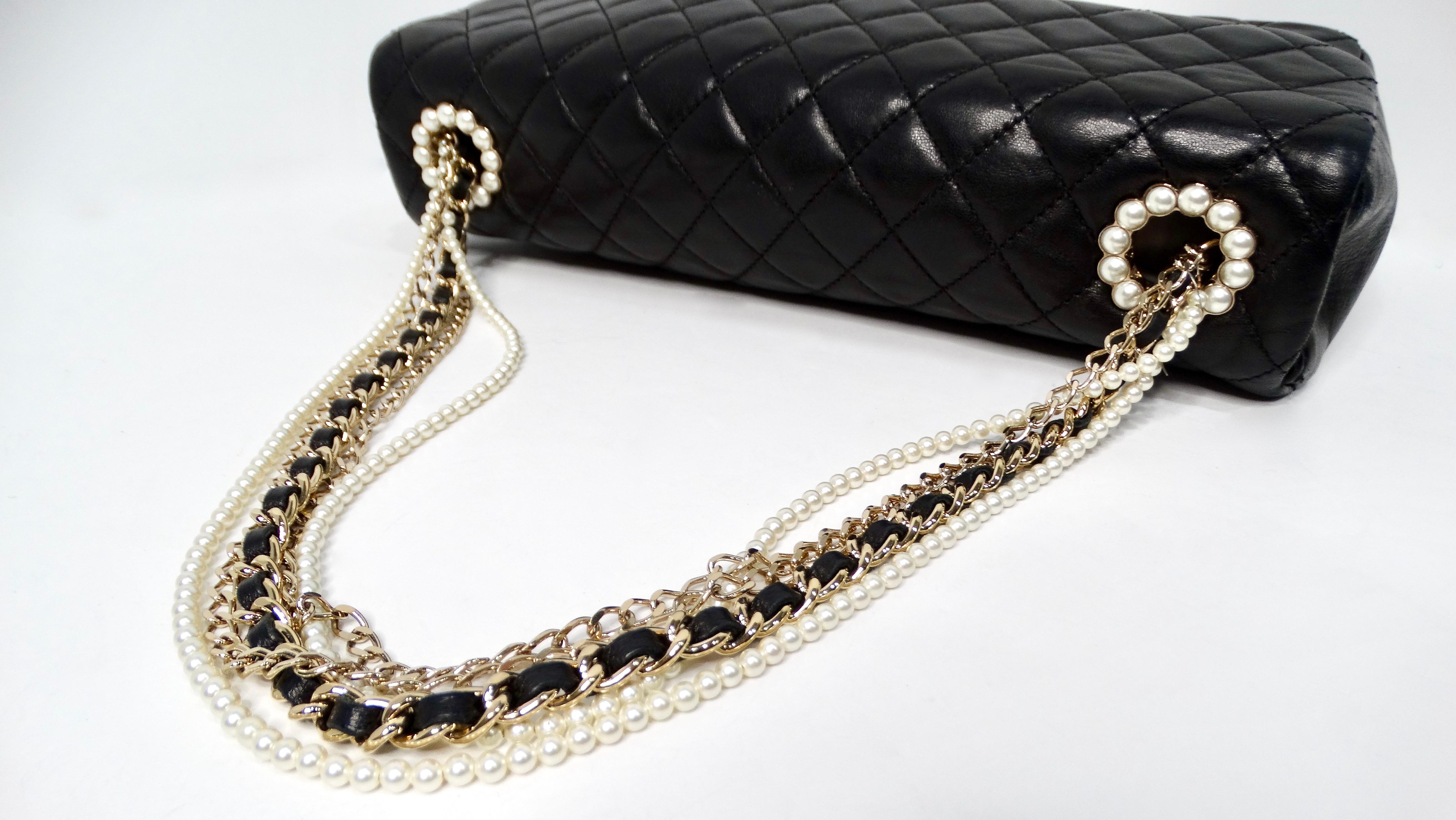 Chanel 2009 - Westminster - Sac à rabat en cuir d'agneau matelassé noir Bon état - En vente à Scottsdale, AZ