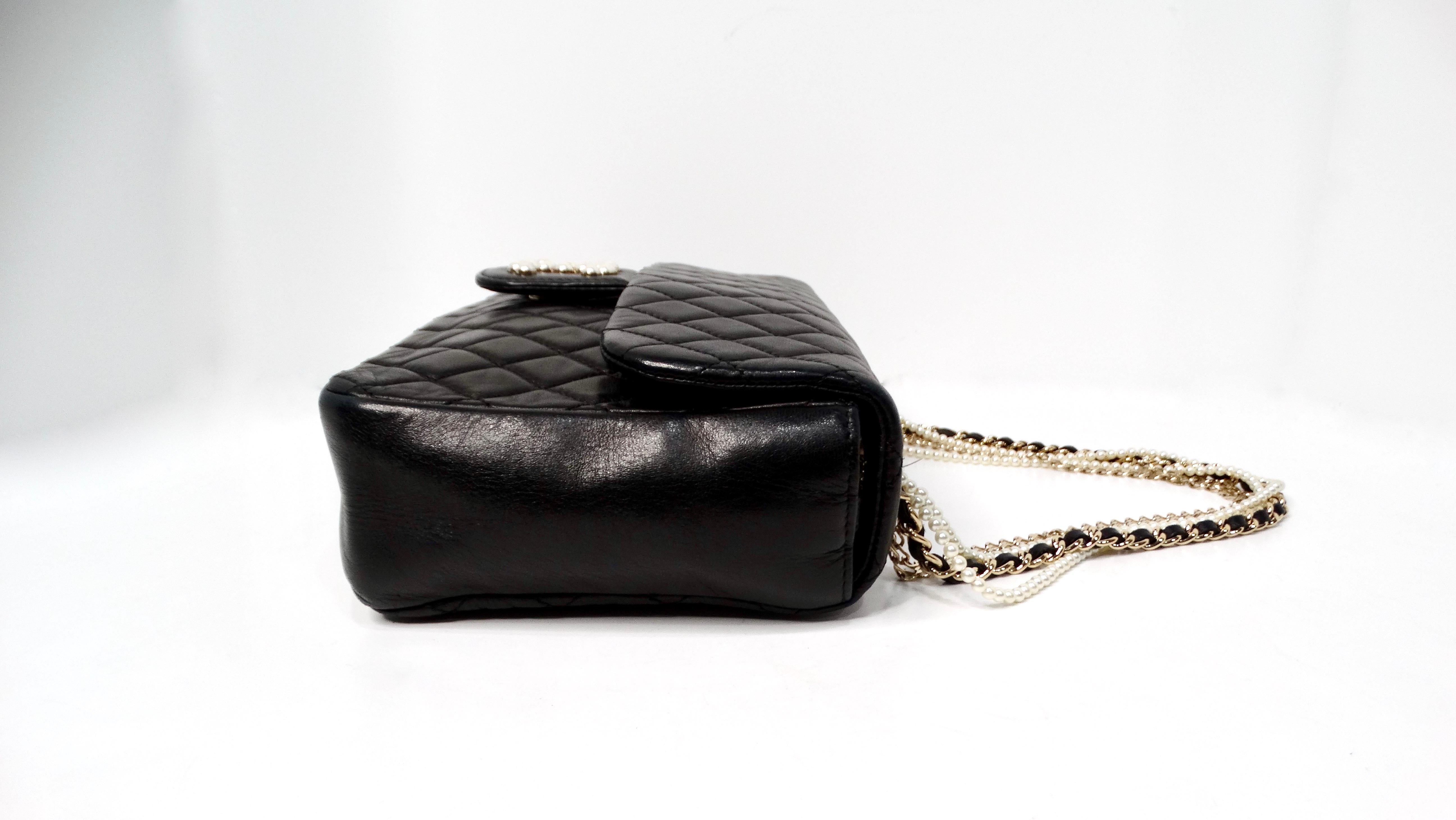 Chanel 2009 - Westminster - Sac à rabat en cuir d'agneau matelassé noir Pour femmes en vente