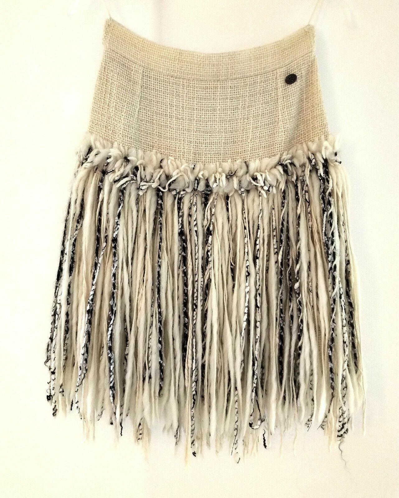 iridescent fringe skirt