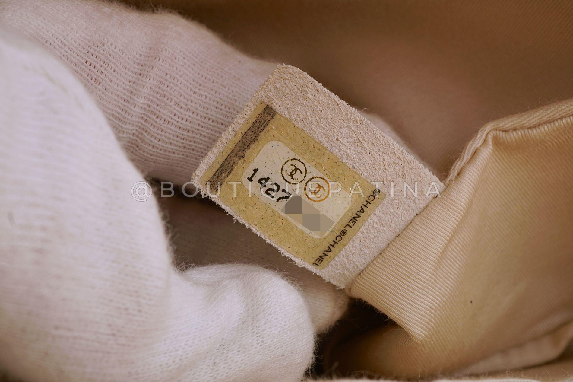 Chanel 2010 Beige Marine Charms Medium Flap Bag GHW 68537 7