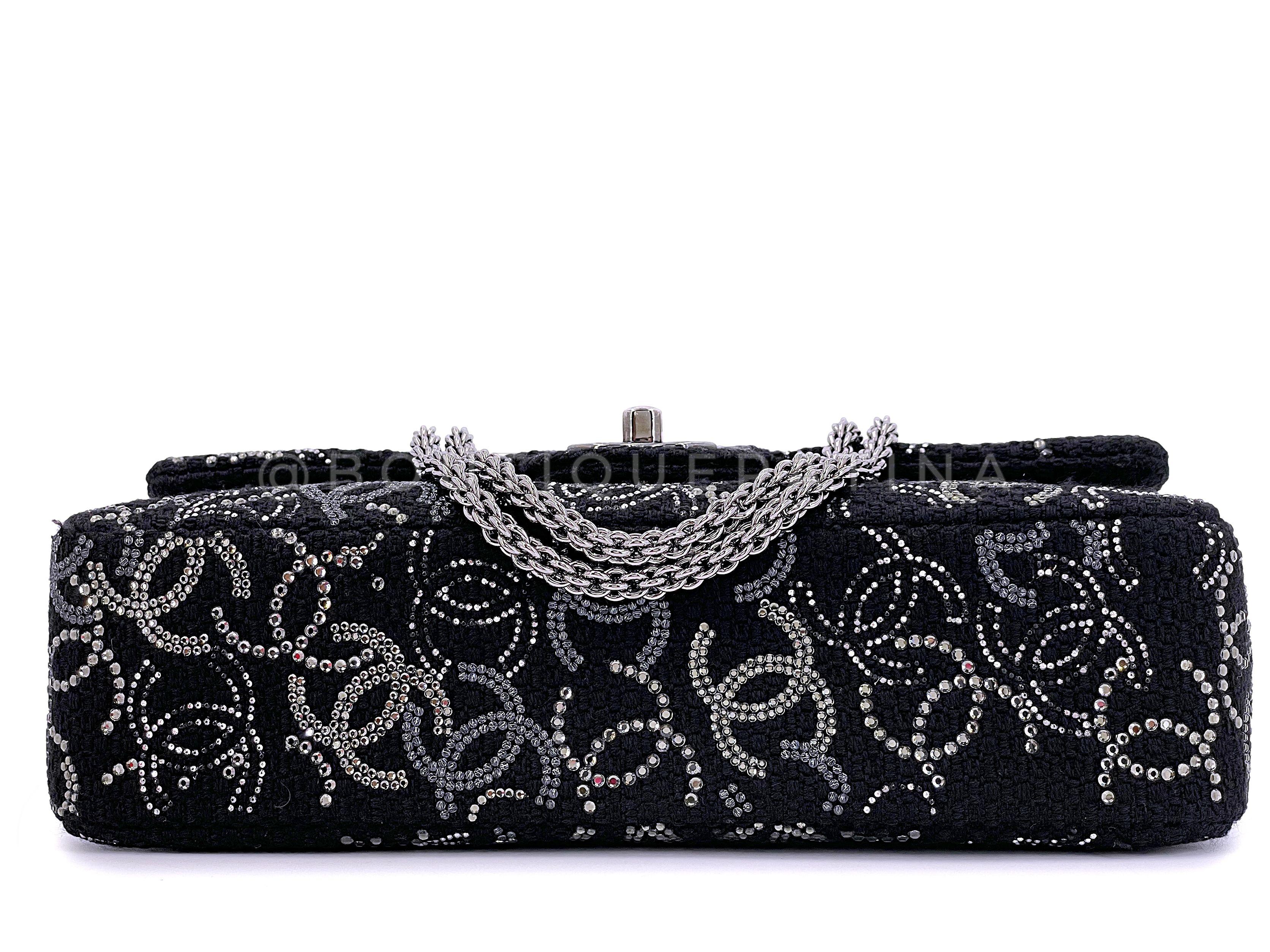 Chanel 2010 Black Paris-Shanghai Pudong Medium Classic Double Flap Bag 67299 For Sale 2