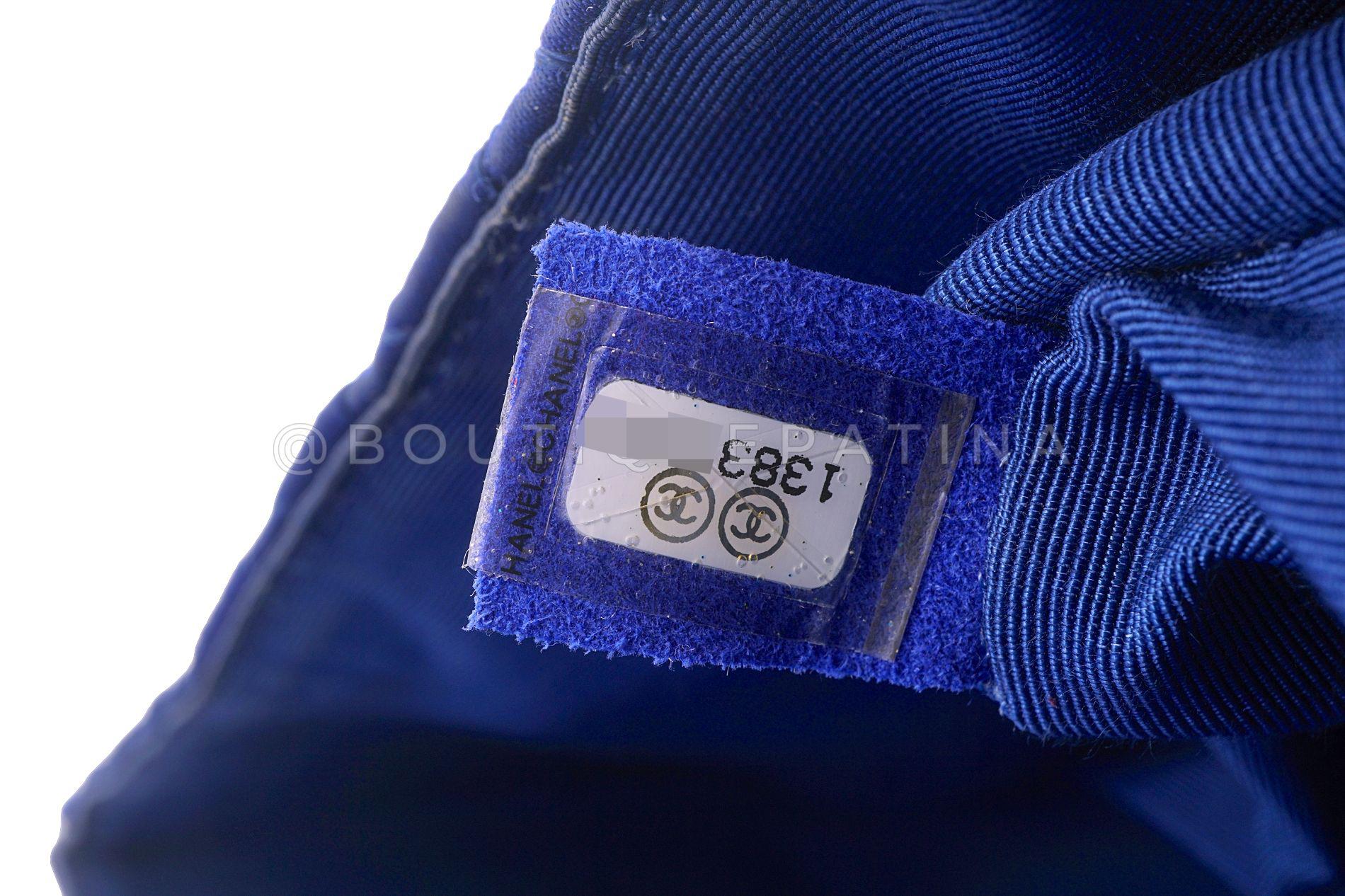 Chanel 2010 Blue Quilted Satin Reissue Flap Bag GHW 68437 8