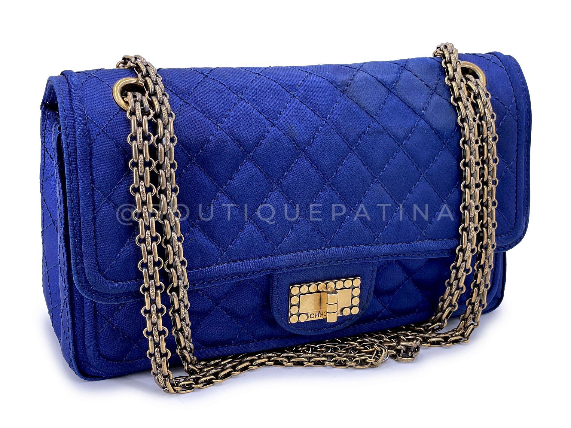 Store item: 68437
Chanel 2010 Blue Quilted Satin Reissue Flap Bag GHW

For 20 years, Boutique Patina has specialized in sourcing and curating the most pristine vintage and collectible accessories by searching closets around the world. 

We love how