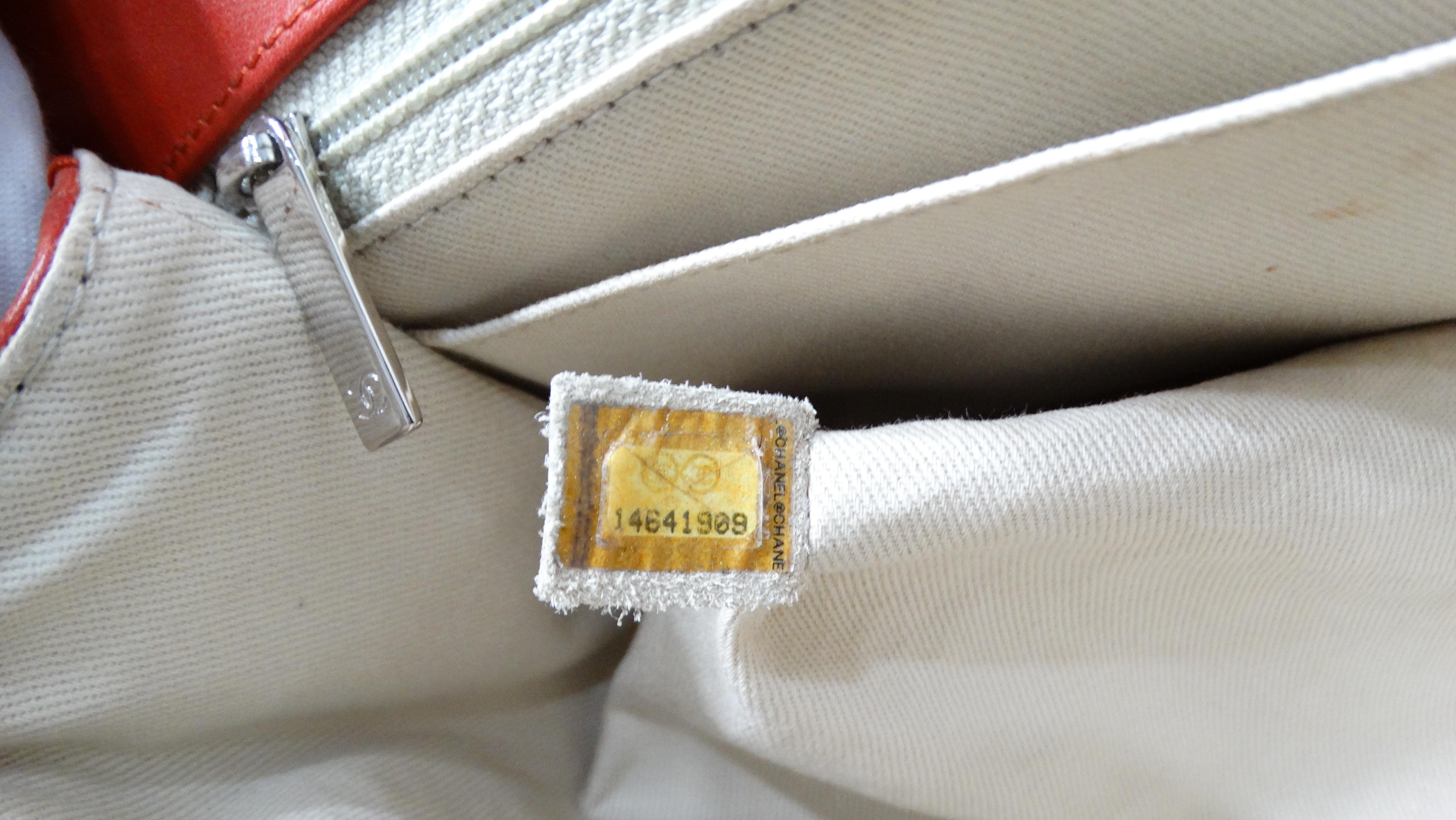 Chanel 2010 Burnt Orange In-The-Business Quilted Lambskin Large Single Flapbag For Sale 7