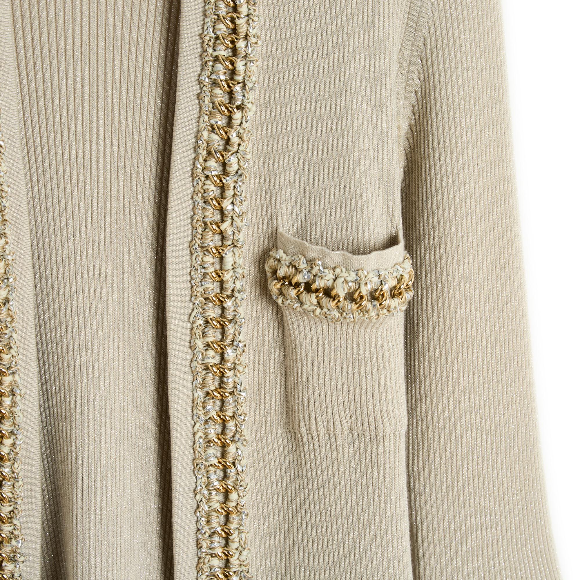 Chanel cardigan Spring Summer 2010 collection by Karl Lagerfeld in cashmere 