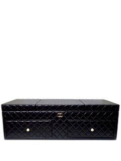 Chanel 2010 Diamond Quilted Lambskin Giant Jewelry Decor Case