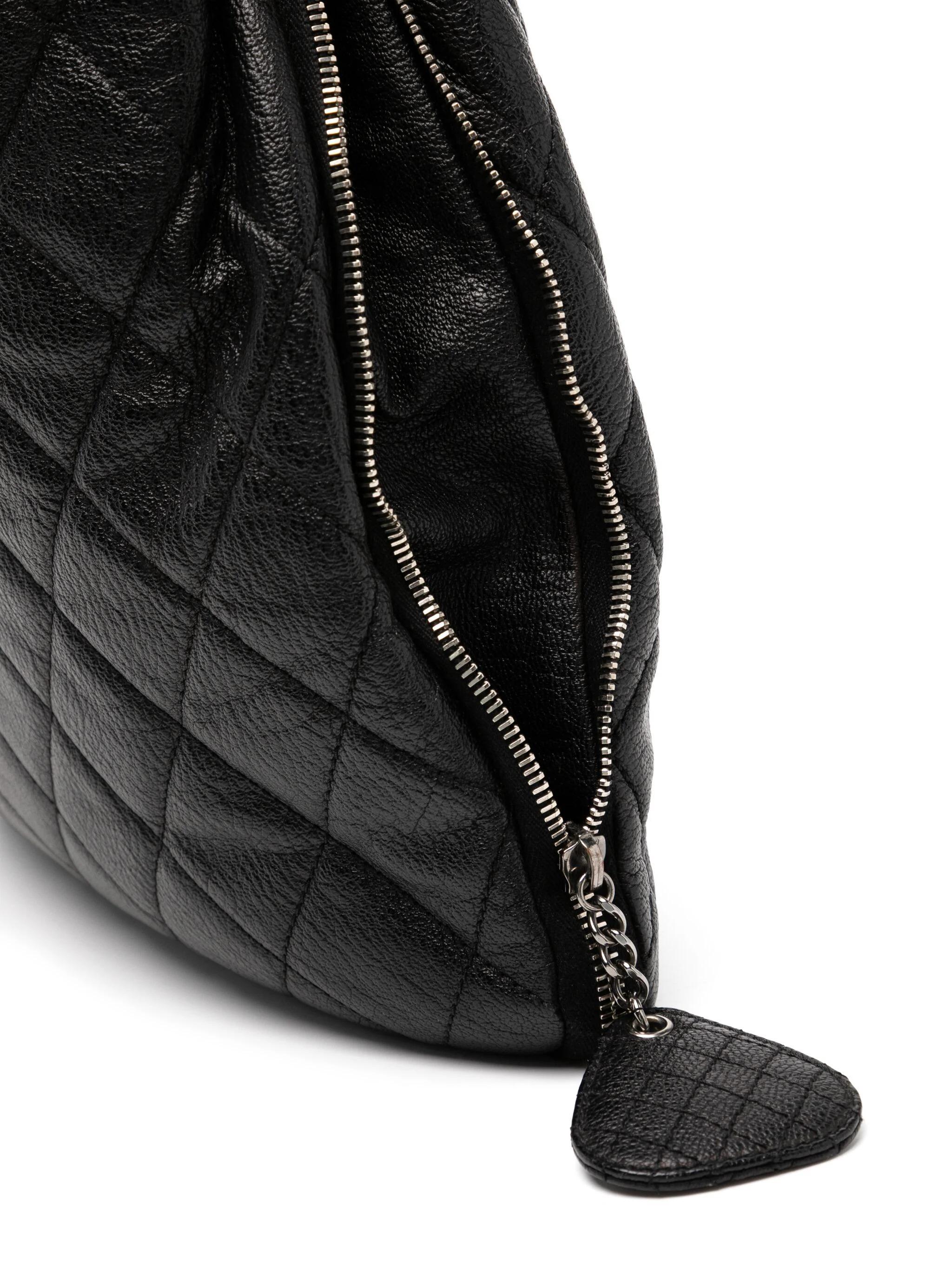 Chanel 2010 Large Boating Classic Shopper Zippered Expandable Hobo Tote Bag For Sale 6