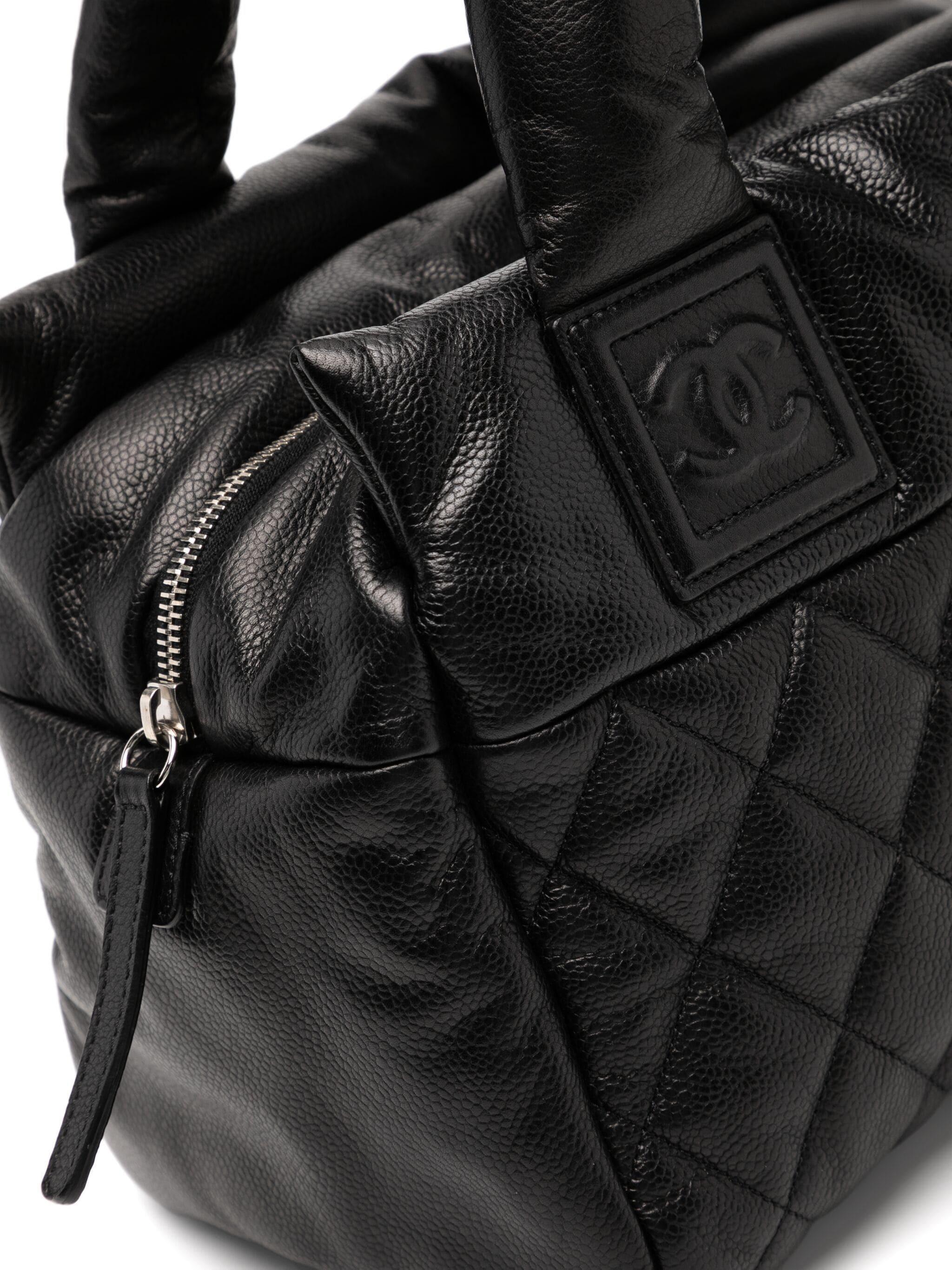 Chanel 2010 Medium Shopping Travel Tote Bag Plüsch Diamant Gesteppt Kaviar Leder im Zustand „Hervorragend“ im Angebot in Miami, FL