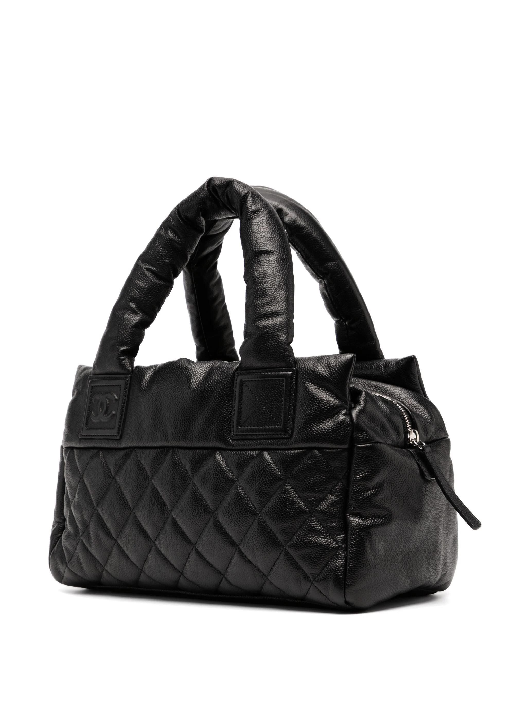 Chanel 2010 Medium Shopping Travel Tote Bag Plüsch Diamant Gesteppt Kaviar Leder für Damen oder Herren im Angebot