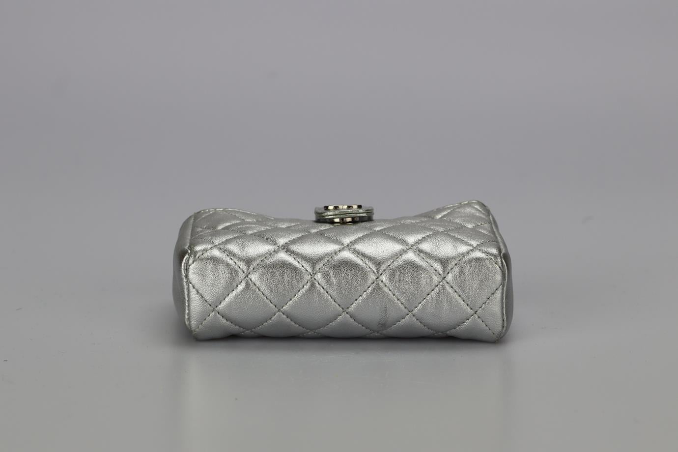 Chanel 2010 O-phone Holder Quilted Leather Shoulder Bag 1