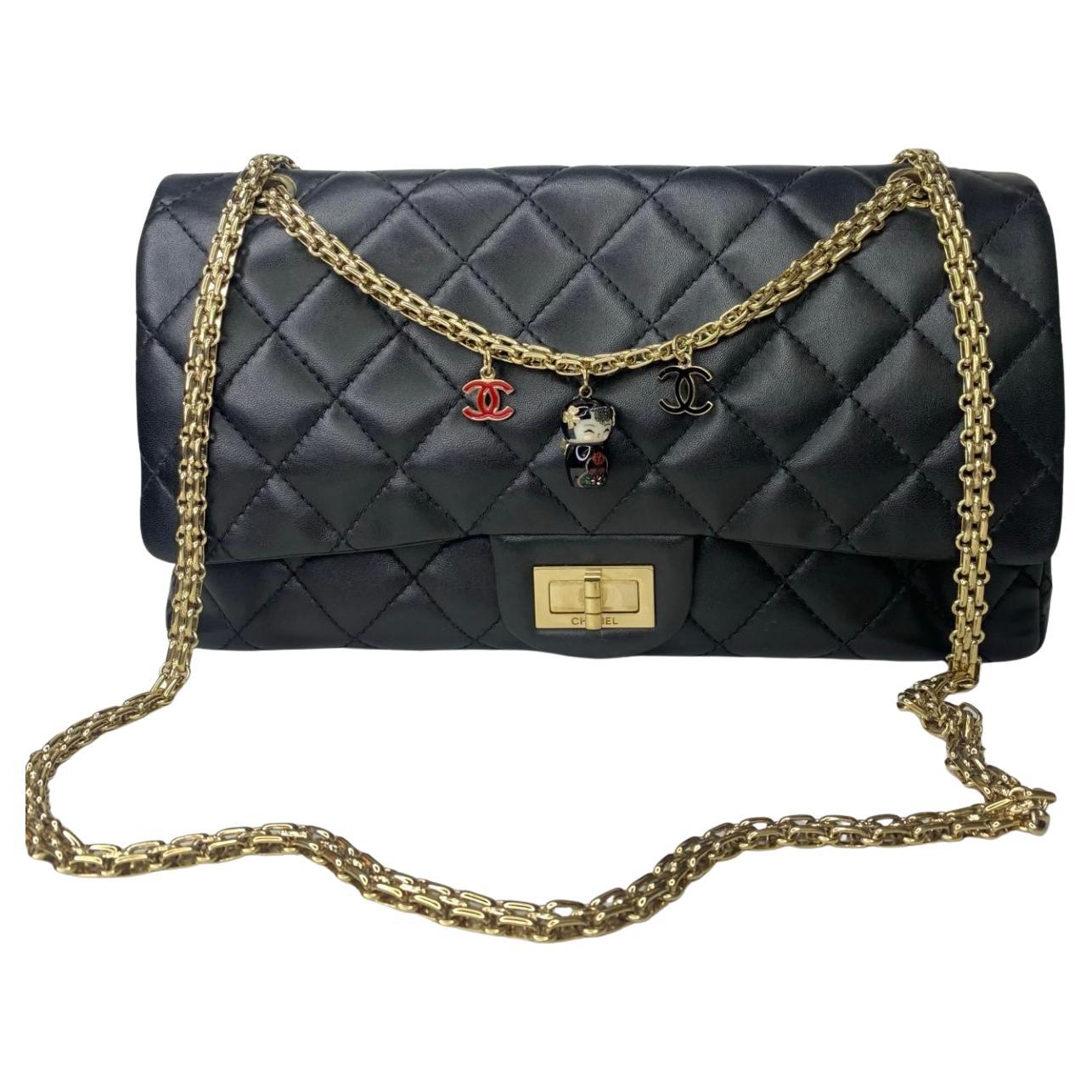 Chanel 2010 Paris Shanghai China Doll 2.55 Reissue Jumbo classic Flap bag in vendita