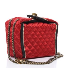 Chanel 2010 Paris Shanghai Red Quilted Takeaway Chinese Takeout Bag Minaudière