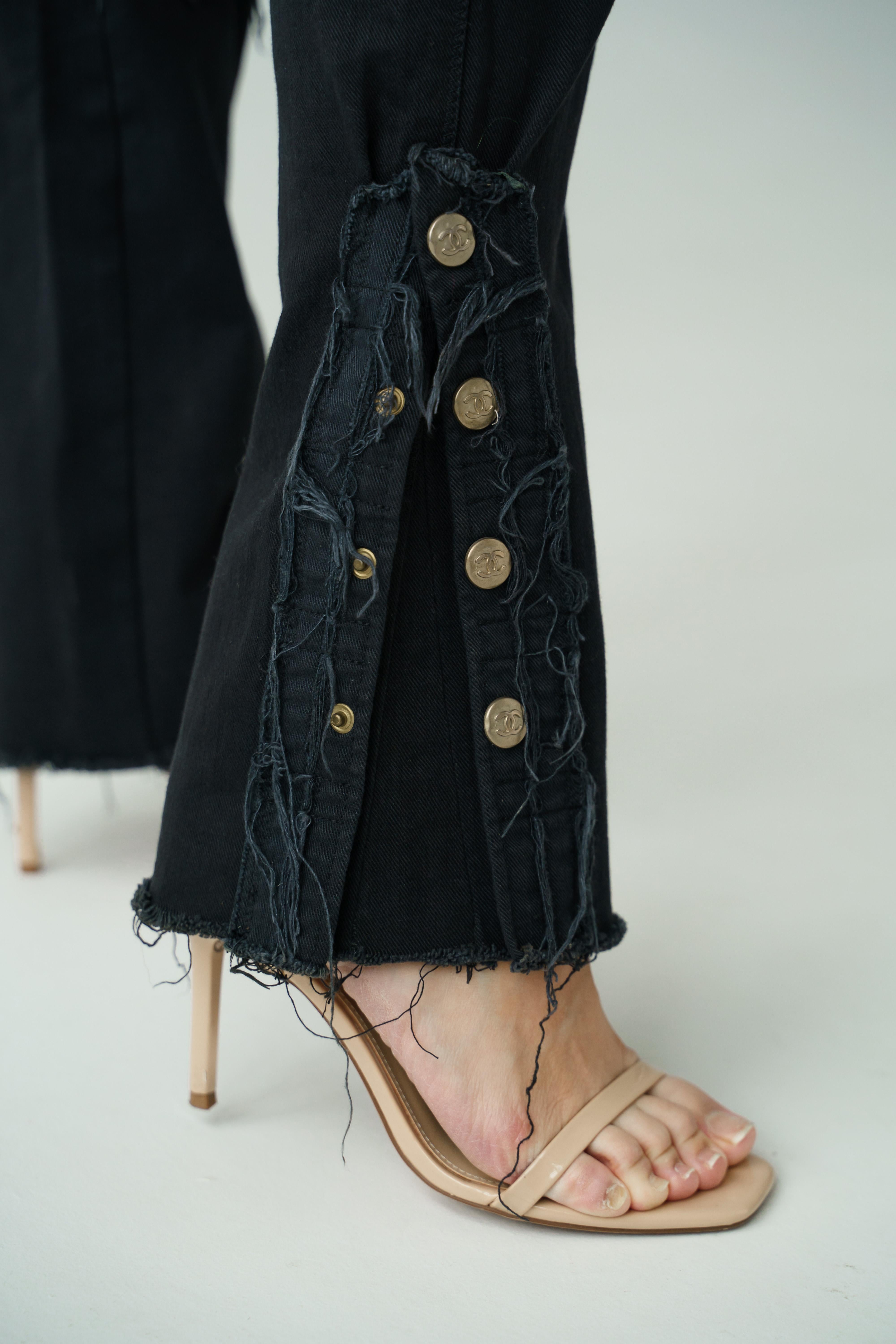 Chanel 2010 RTW Frühjahr/Sommer-Laufsteg-Hose schwarze Jeans 5